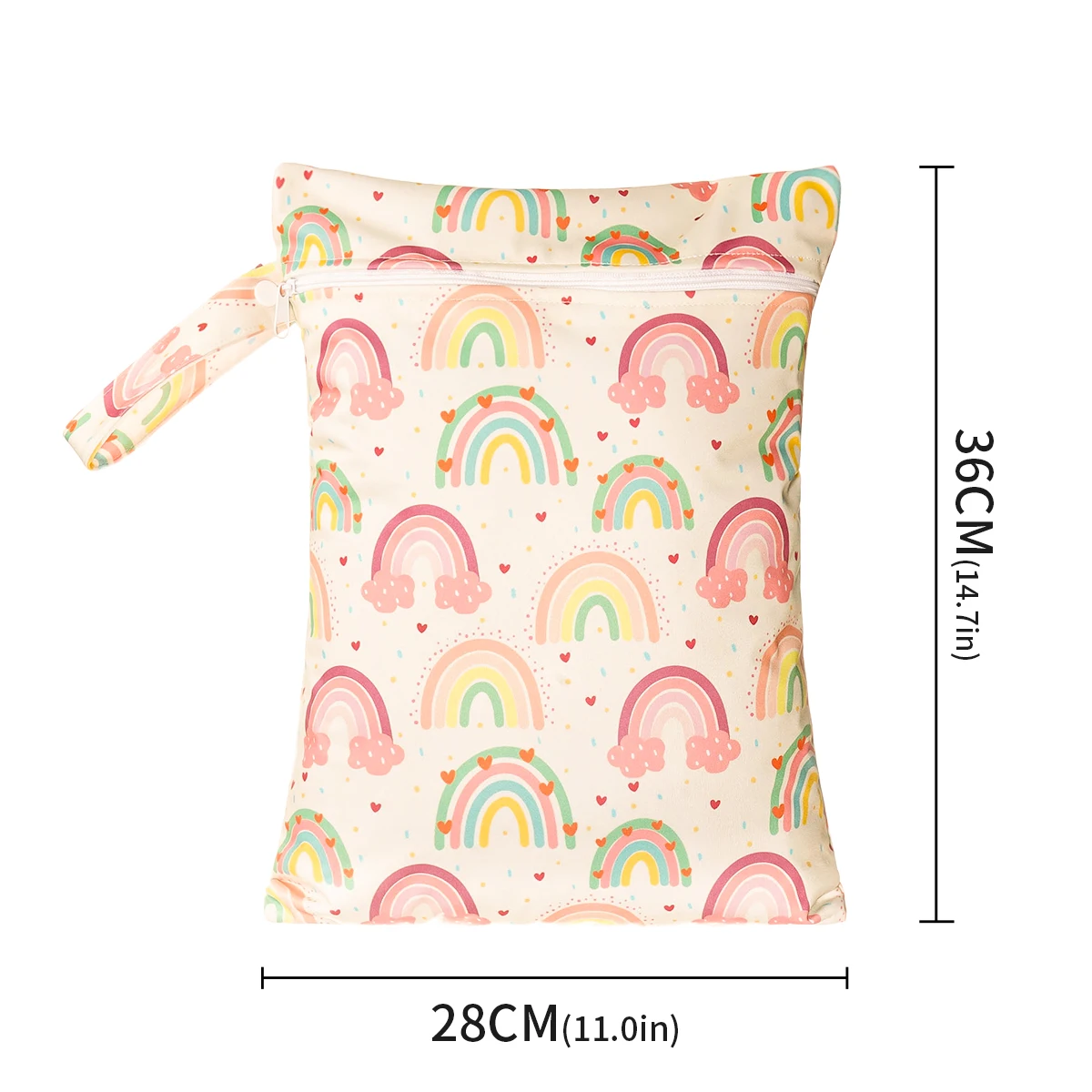 Bolsa de pañales impermeable de neopreno con compartimento húmedo-seco - imagen 5