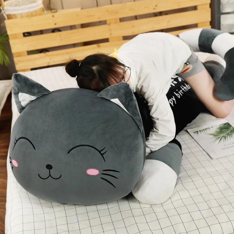 Peluche de gato suave cojín para sofá o cama infantil, regalo - imagen 4