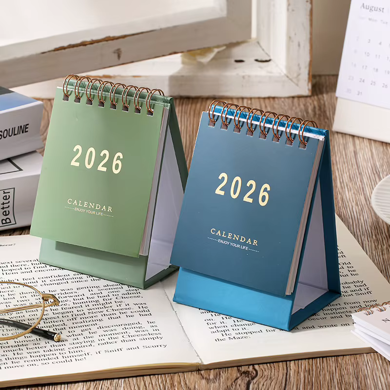 Calendario 2026 de escritorio – mini portátil hecho a mano práctico - imagen 4