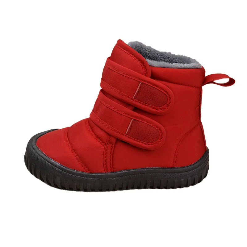 Botas de nieve de terciopelo cálidas para niñas antideslizantes - imagen 3