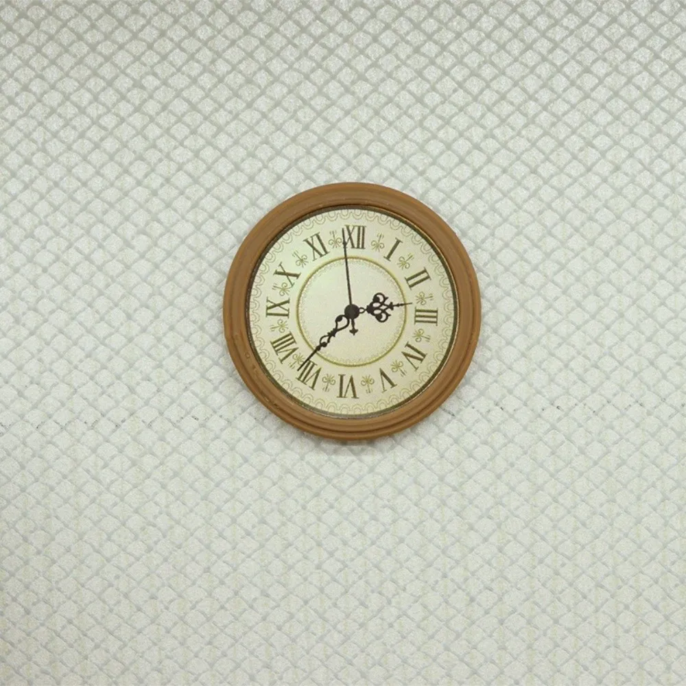 Reloj de pared en miniatura estilo europeo para casa de muñecas - imagen 2