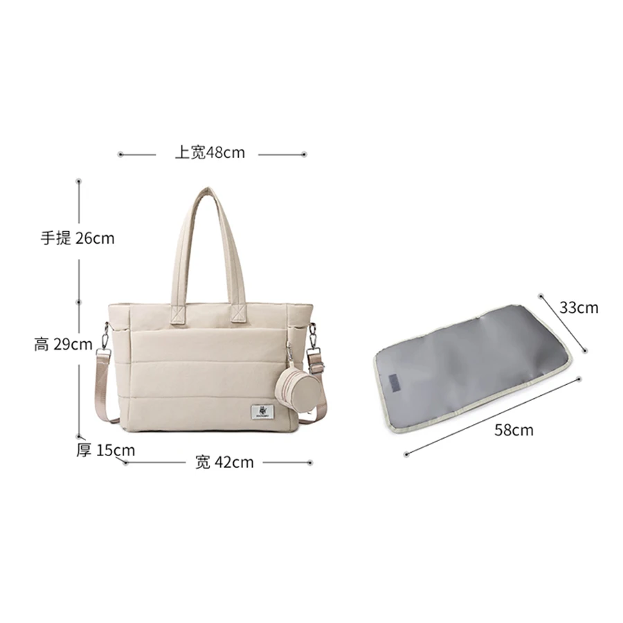 Mochila y compartimentos para organizar accesorios de bebé