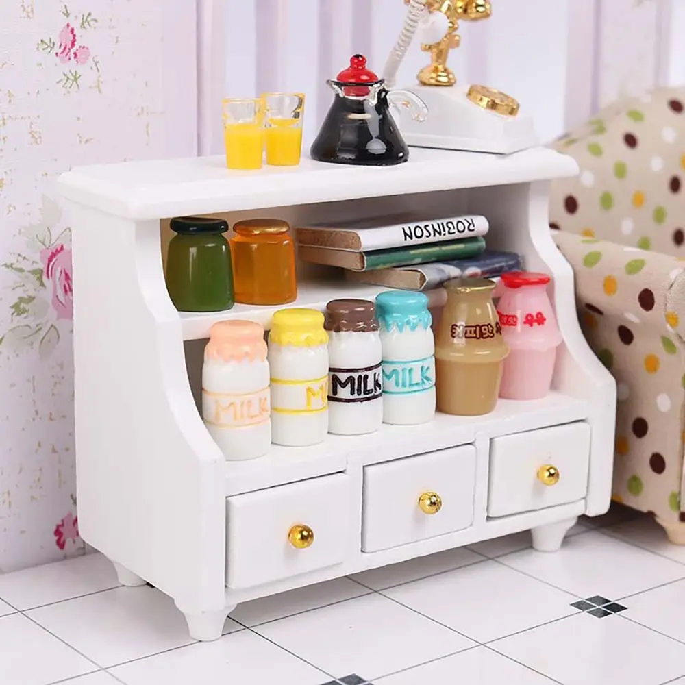 Taburete mini madera Teatable para casa de muñecas – Decorativo - imagen 3
