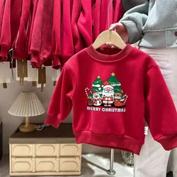 Sudadera de forro polar grueso de invierno para niños