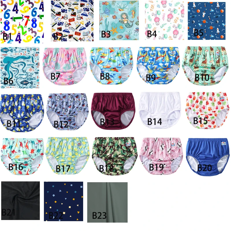 Pañales de natación con estampado para adultos