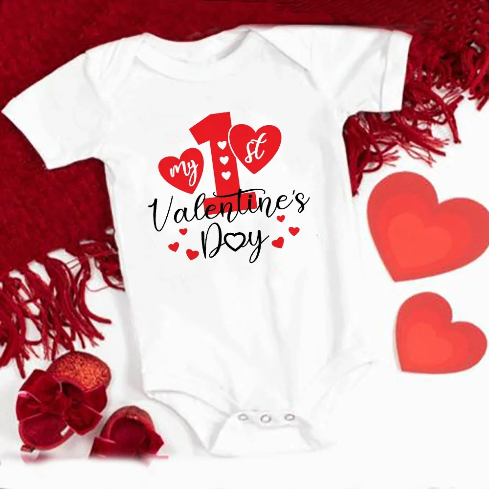 Body bebé manga corta San Valentín - Regalo ideal recién nacido - imagen 2