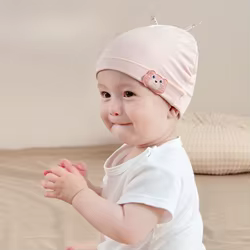 Gorro de algodón puro para bebé recién nacido