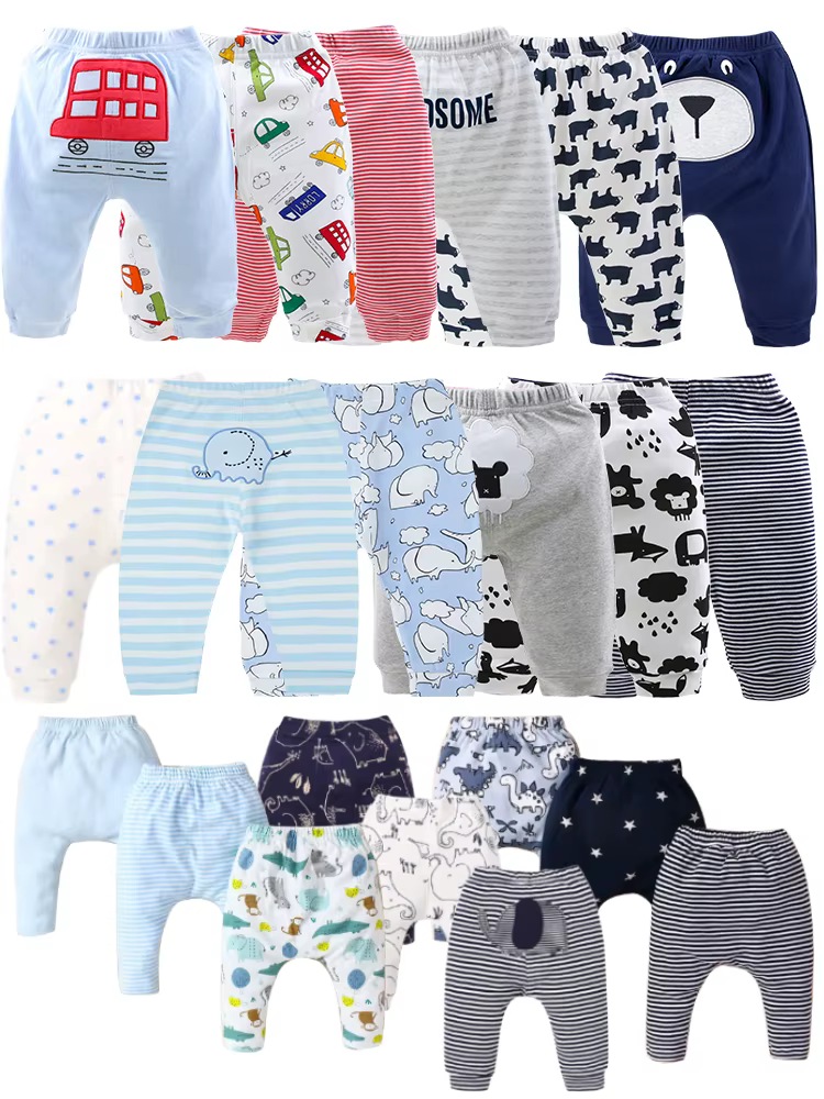 Pantalones de algodón para bebé y niña suaves - Primavera, otoño