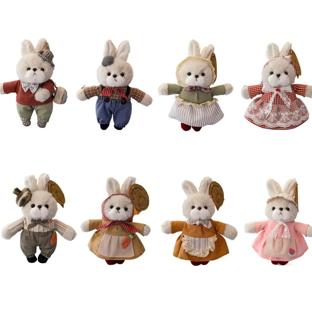 Llavero de peluche conejo familiar esponjoso para bolso - imagen 4