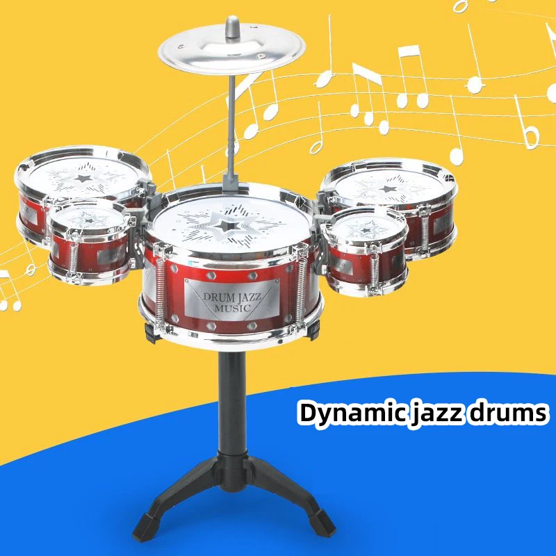 Tambor infantil de jazz con iluminación musical para bebés