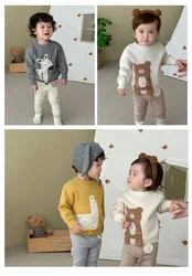 Suéter de punto MILANCEL para niño con osito y parche de gato