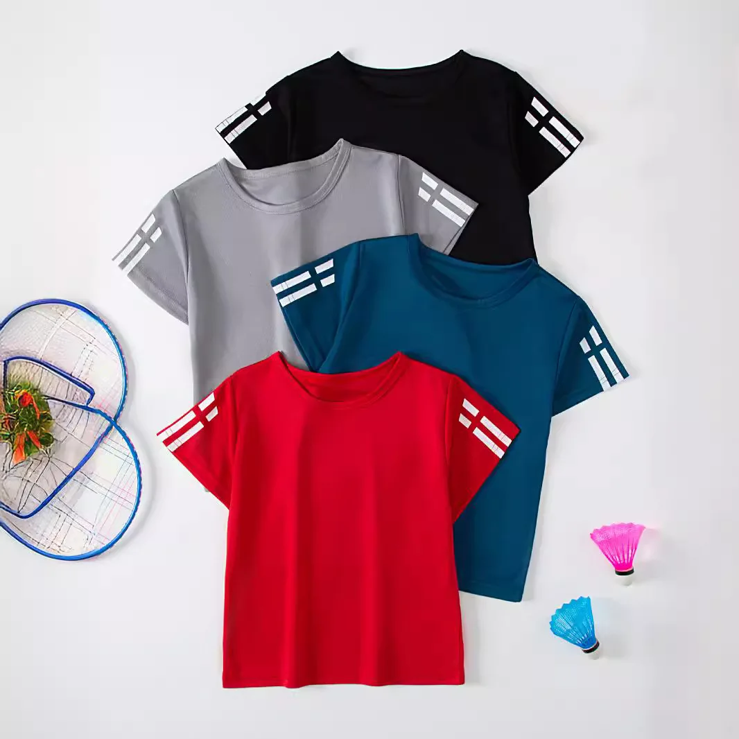 Camiseta deportiva de secado rápido para correr, niño y niña - imagen 2