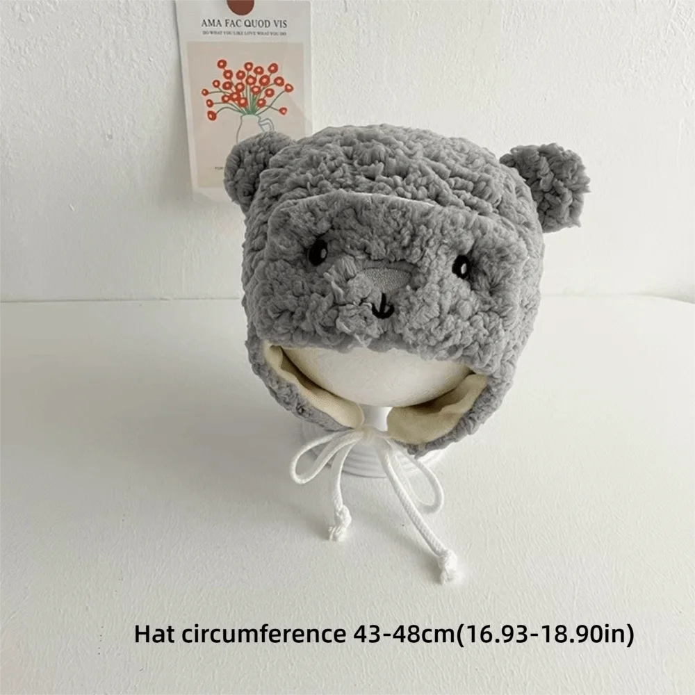 Gorro de oso para invierno con orejeras
