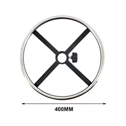 Reposapiés universal giratorio en acero para silla oficina