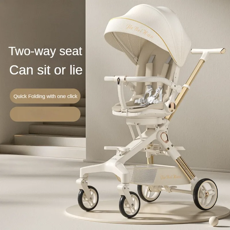 Silla de paseo plegable ligera – Dos posiciones y manillar ajustable - imagen 5