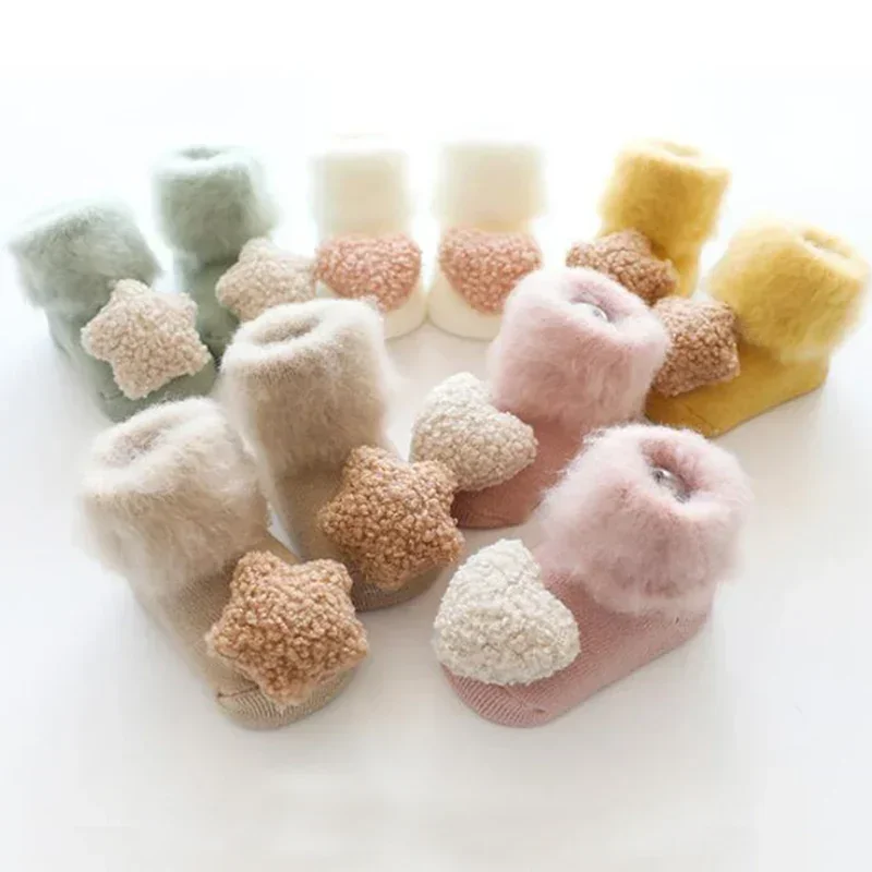 Calcetines antideslizantes de felpa para bebé – Termicos invierno