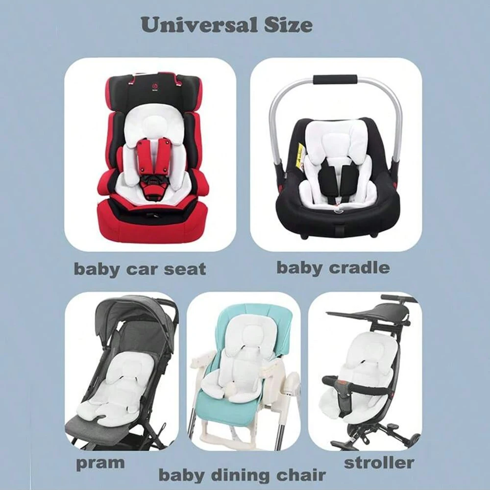 Cojín universal para cochecito y asiento de bebé acolchado - imagen 4