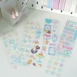 Pegatinas de espuma plateada con burbujas para álbumes y diarios