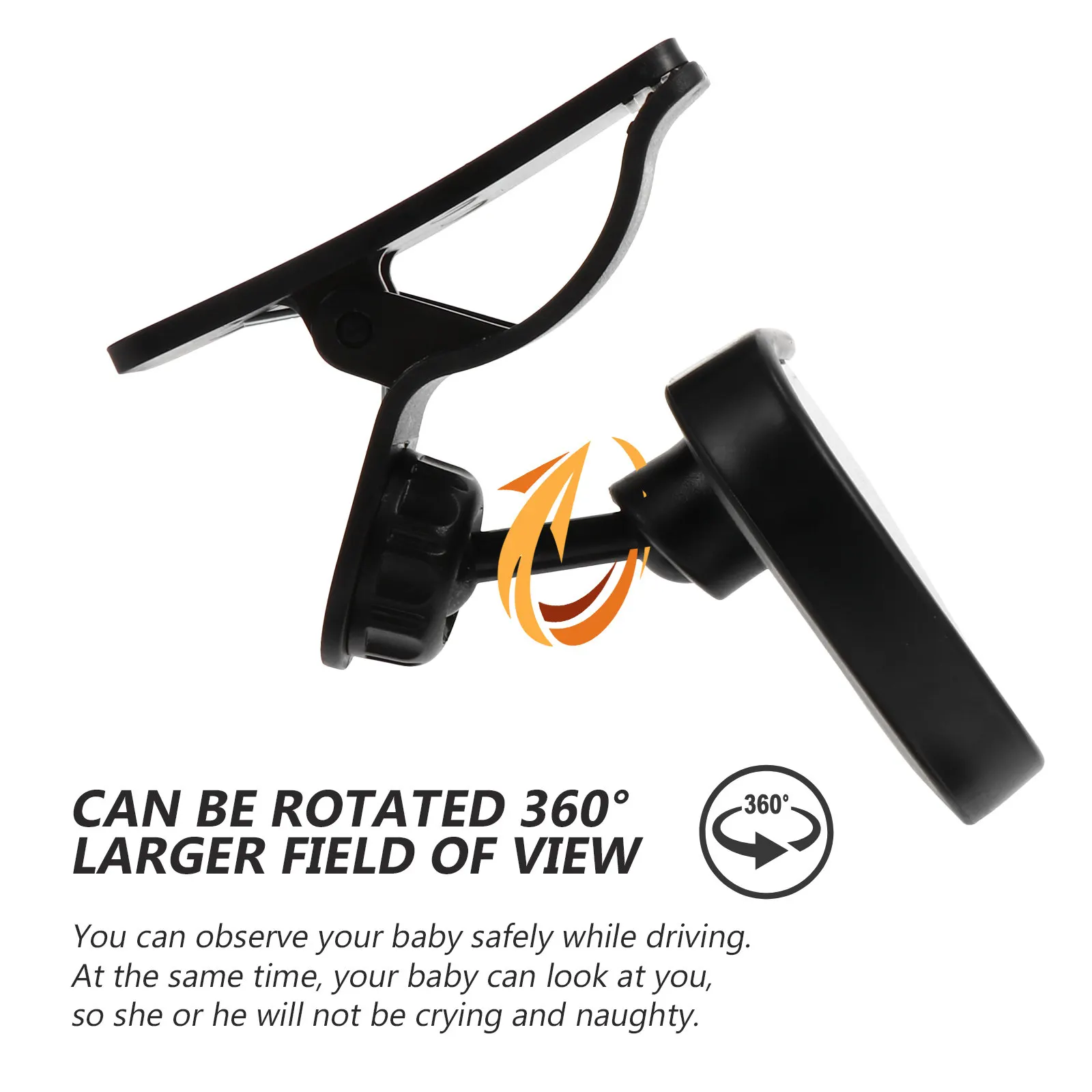Espejo retrovisor para bebé ajustable de seguridad para coche - imagen 2