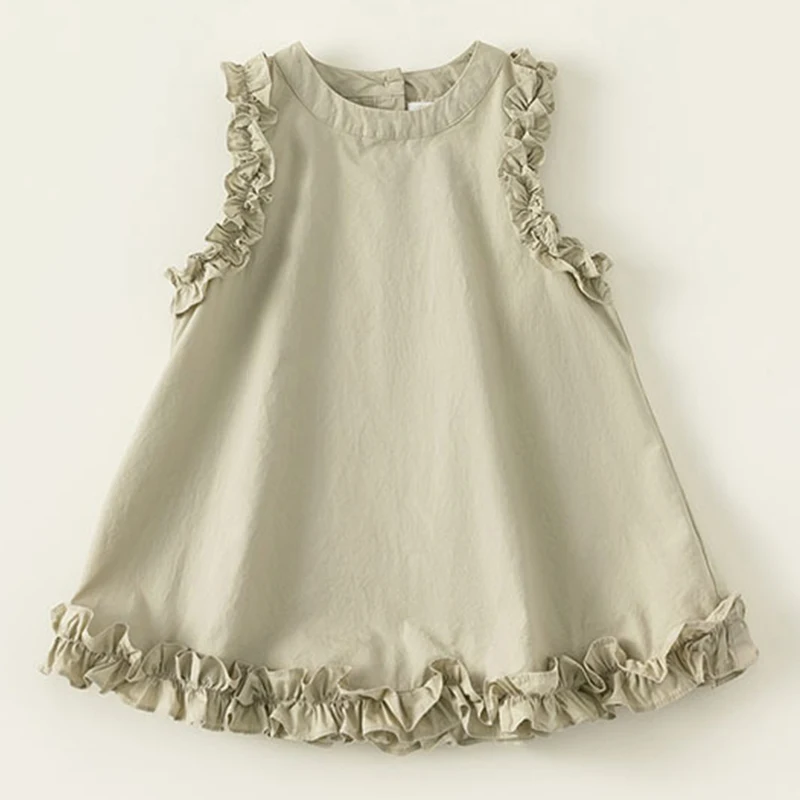 Vestidos de algodón sin mangas estilo princesa para niñas pequeñas - imagen 5