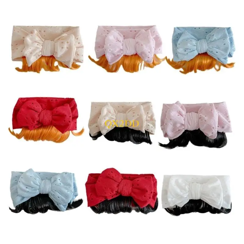 QX2D Baby Girl Bowknot Band vista frontal