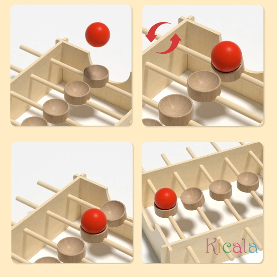 Juego de equilibrio en madera giratoria para niños, regalo Navidad - imagen 3