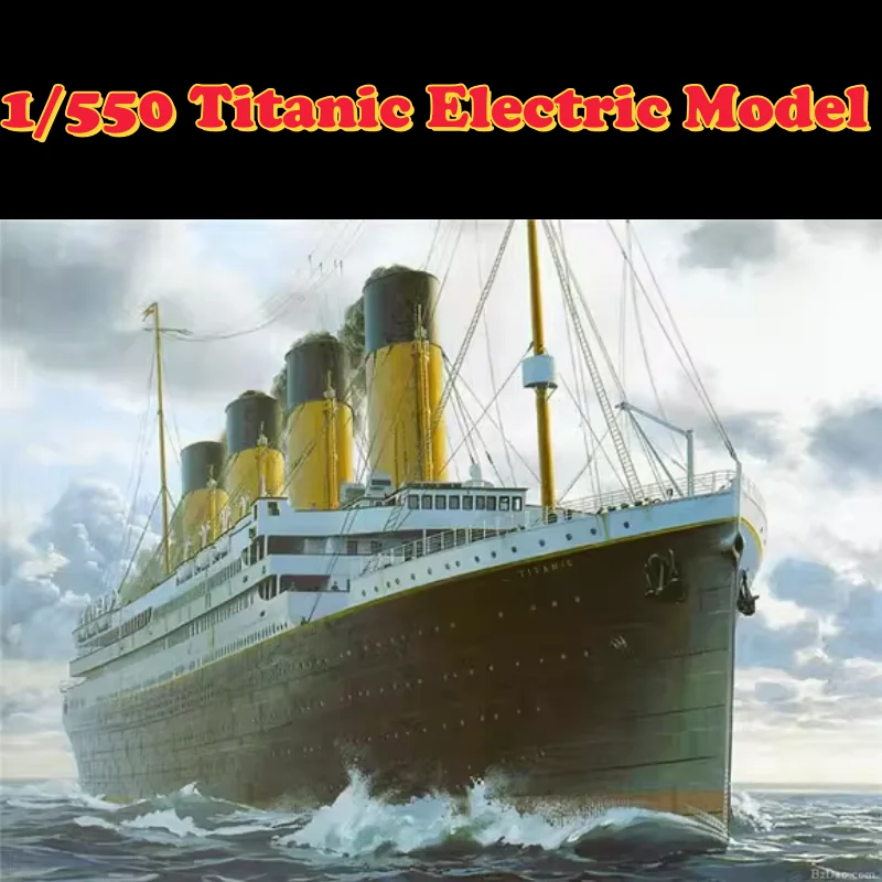 Vista general del modelo Titanic en escala 1/550
