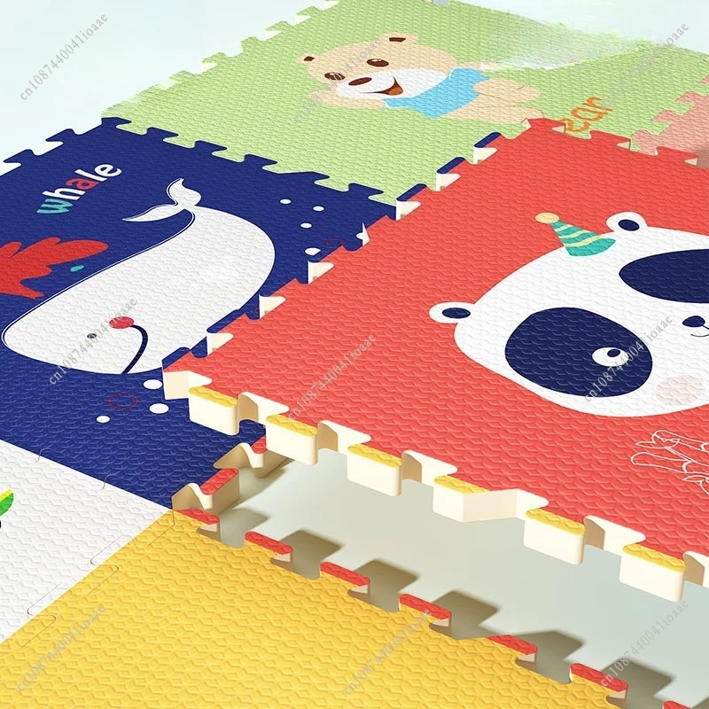 Alfombra espuma infantil encajable con dibujos de animales y números - imagen 3