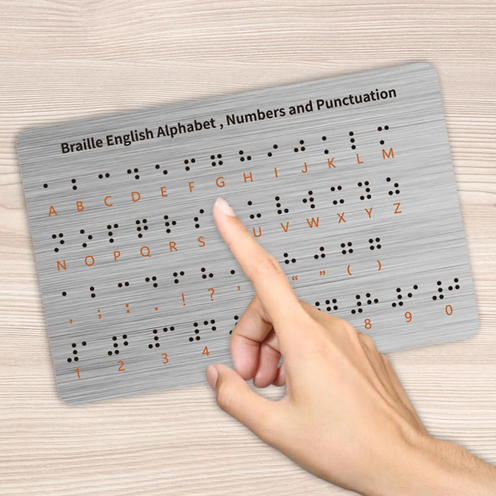Tablero de alfabetos braille con puntos en relieve, ligero - imagen 4