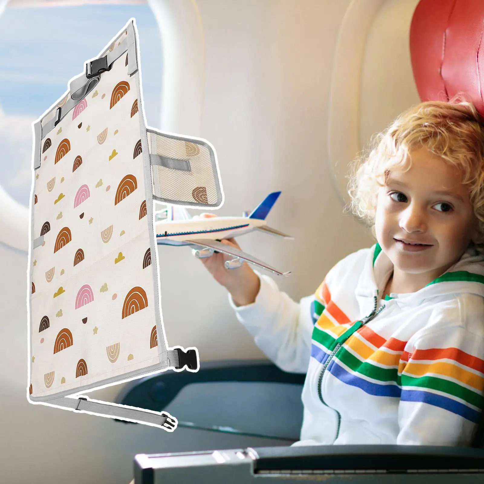 Extensor de asiento de avión impermeable para niños – cama plegable - imagen 5