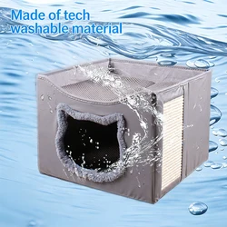 PANGDUBE Casa cueva plegable para gatos transpirable
