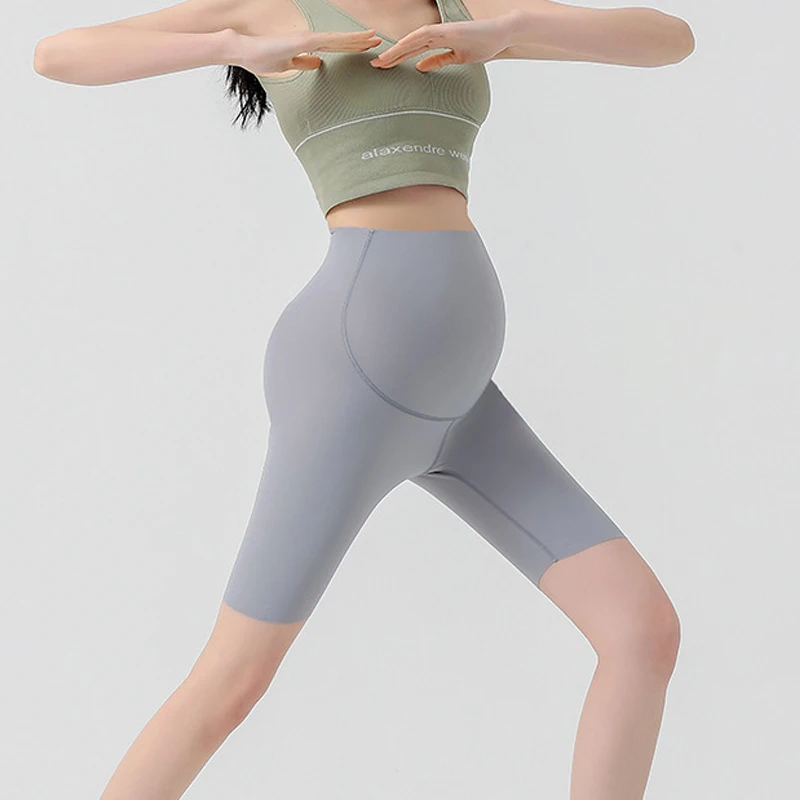 Leggings de maternidad finos sin costuras para yoga y verano
