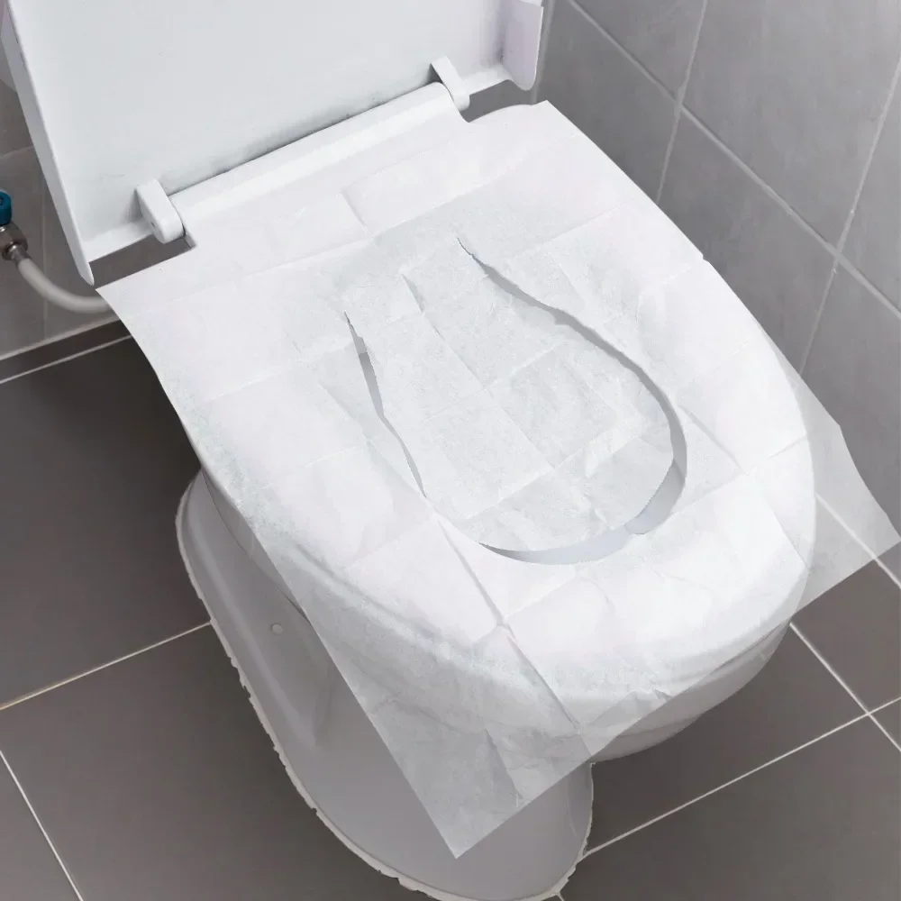 Cubierta papel asiento inodoro portátil desechable - imagen 4
