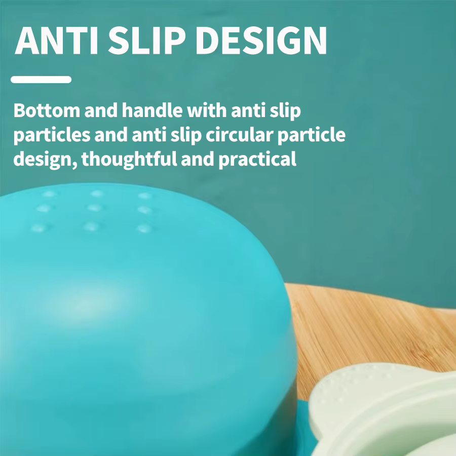 Cuenco silicona bebé alimentación – Resistente calor material seguro infantil - imagen 4