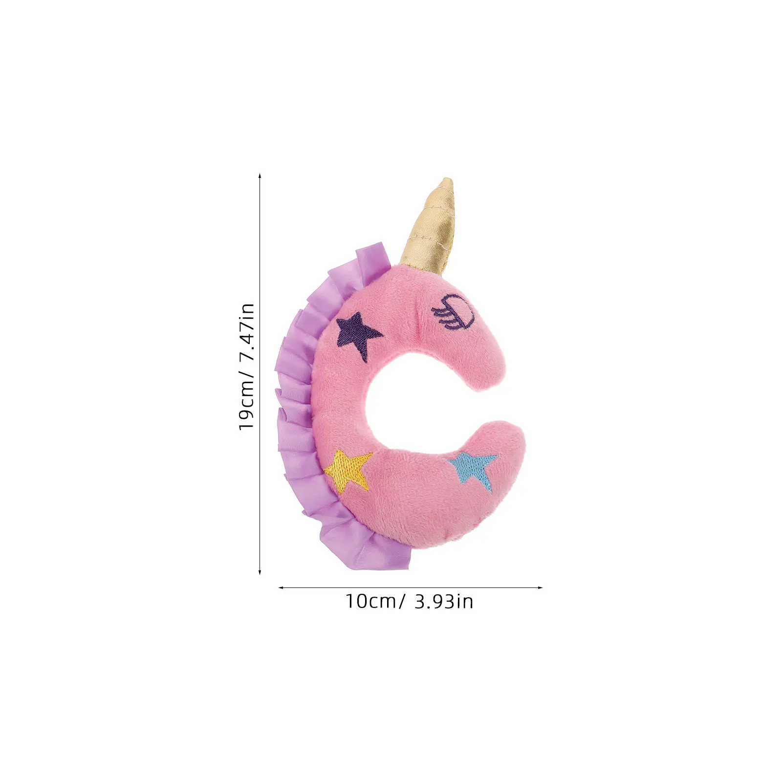 Almohada de viaje en U para bebés con máscara de ojos unicornio - imagen 2