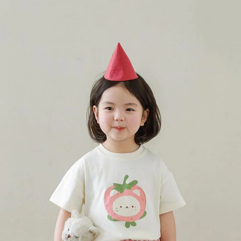 Camiseta infantil de algodón con dibujo animado