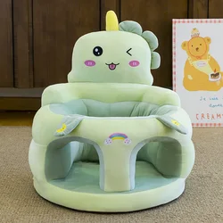 Asiento elevado para bebés con respaldo alto anticaídas y felpa