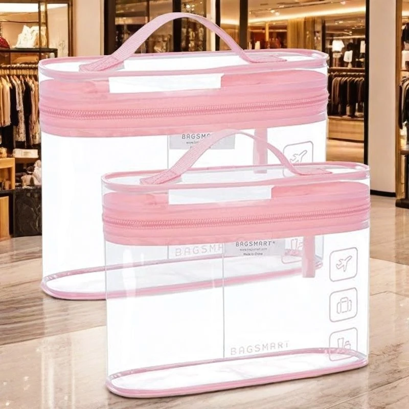 Bolsa organizadora transparente impermeable de PVC para viaje - imagen 2