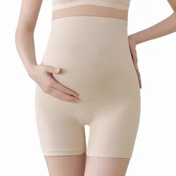 Pantalones cortos de embarazo sin costuras de cintura alta cómodo