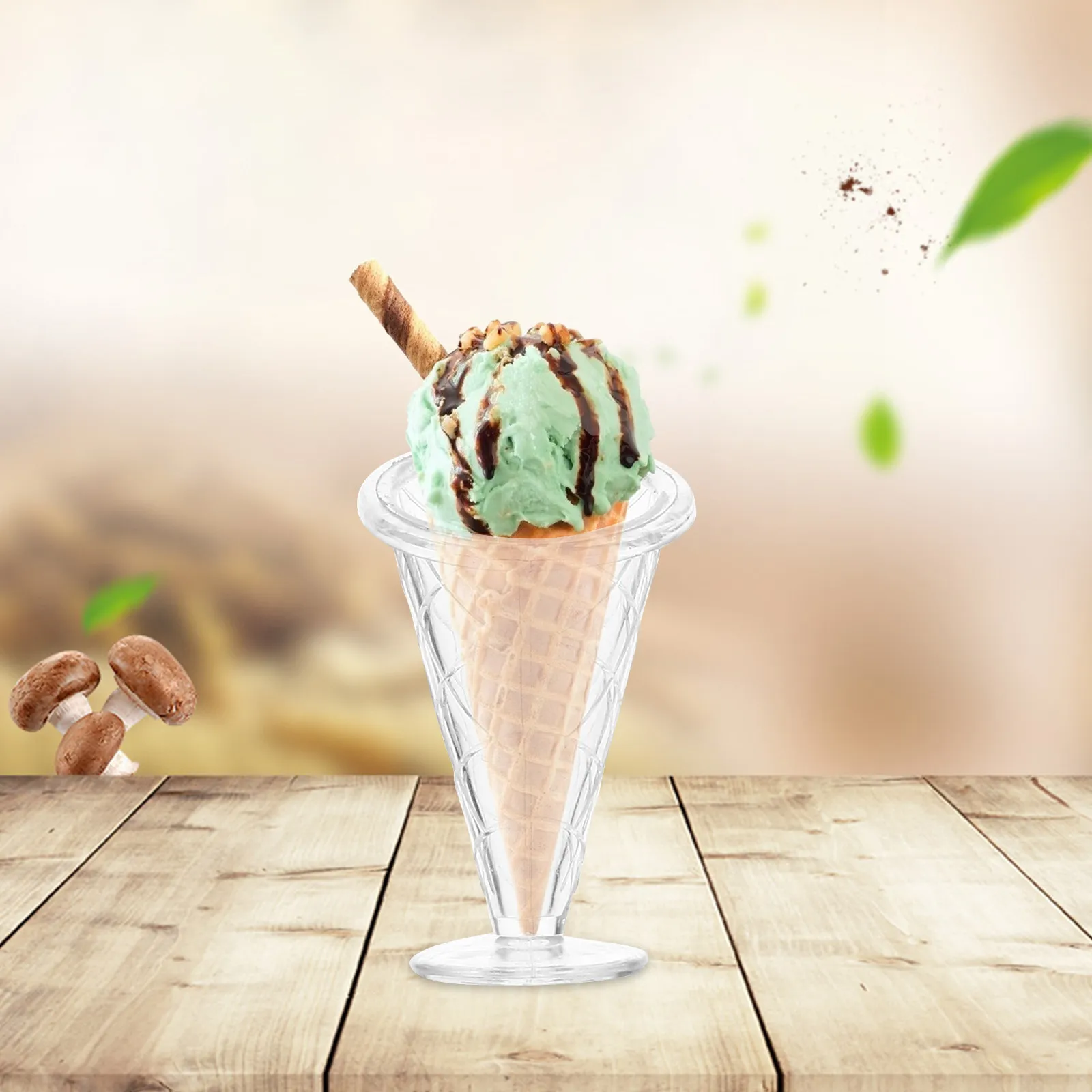 Juego de helado educativo imitación con tazones plásticos - imagen 4