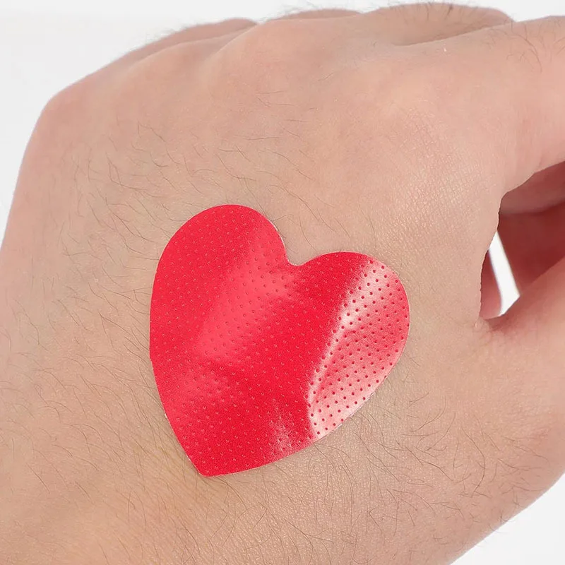 Tiritas corazón rojo adhesivas para niñas – Parches heridas - imagen 3