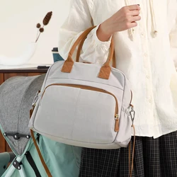 Bolsa de pañales impermeable con gran capacidad para bebé