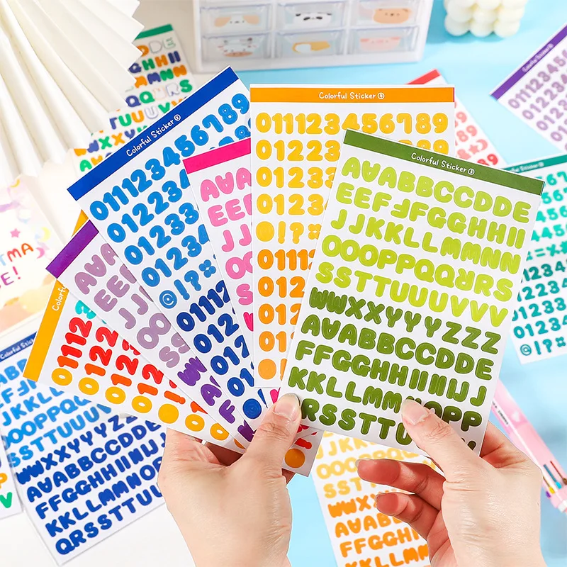 Pegatinas de letras impermeables para planificador infantil creativas - imagen 2