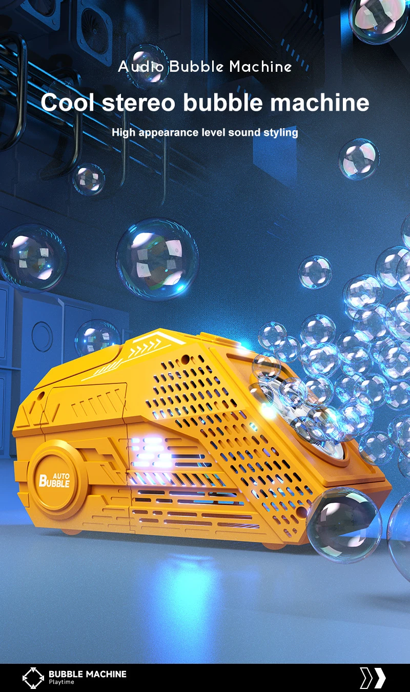 Máquina de burbujas para niños con luz y sonido