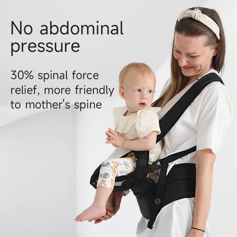 Mochila portabebés ergonómica de cintura tipo canguro - imagen 4