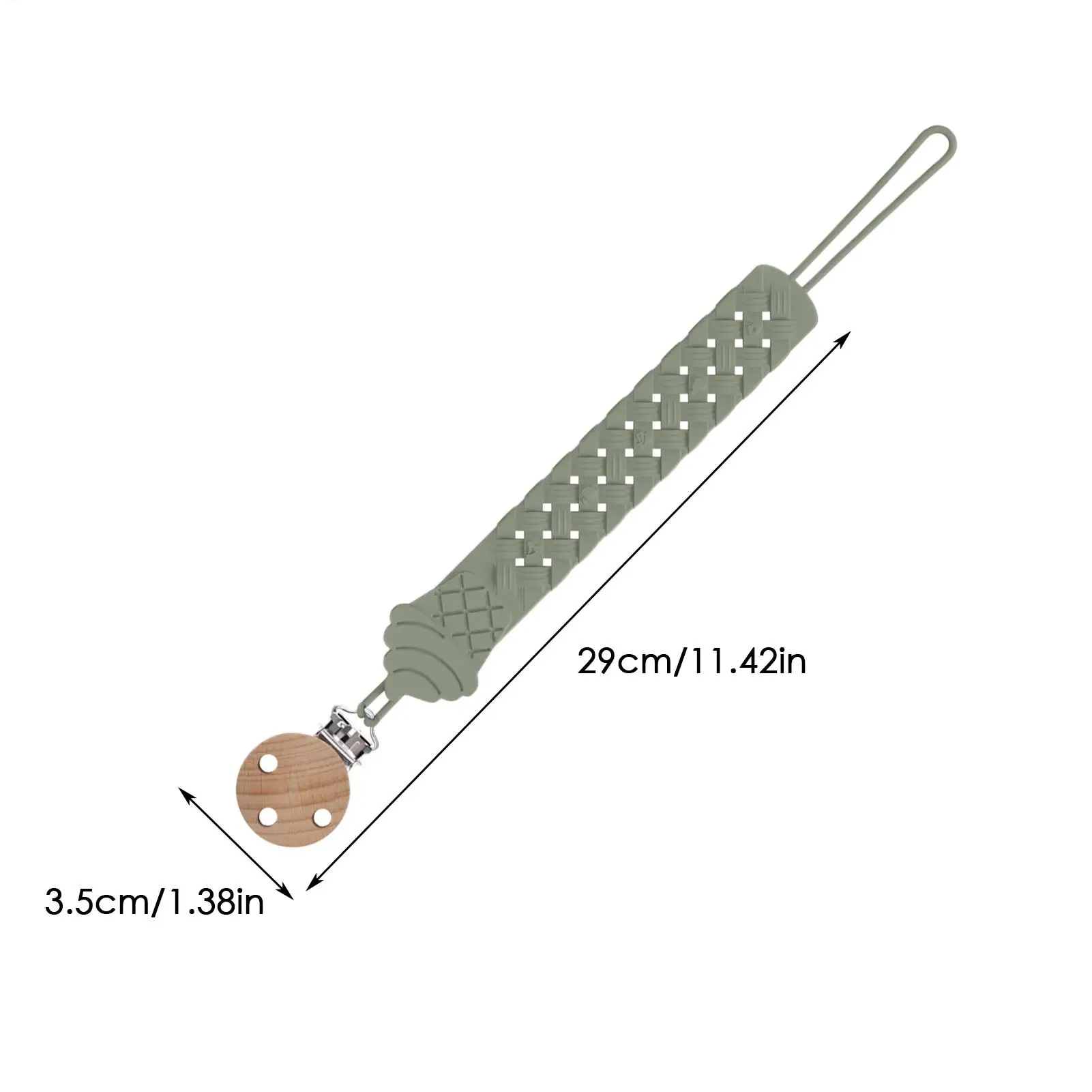 Clips para chupete con textura calmante en bebé niña - imagen 3