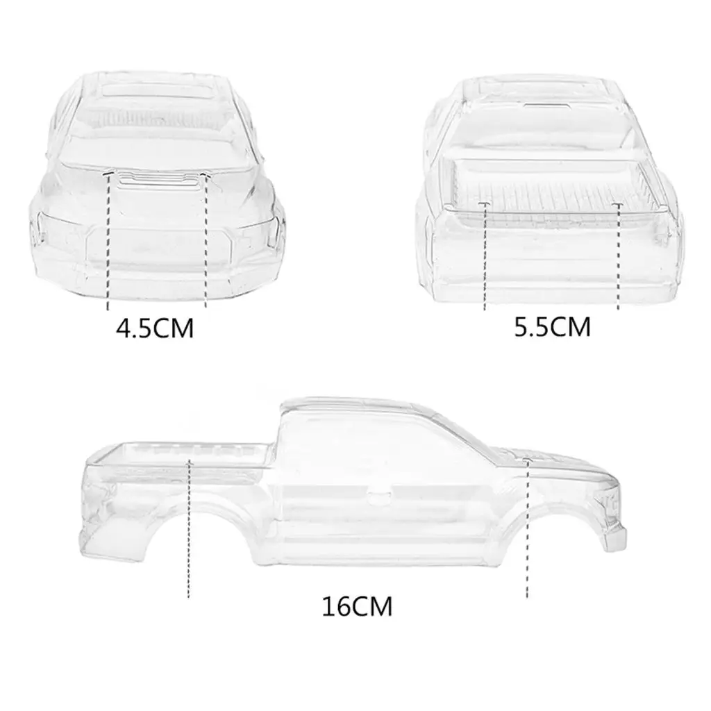 Carcasa transparente de PVC para coche RC XINLEHONG - imagen 3