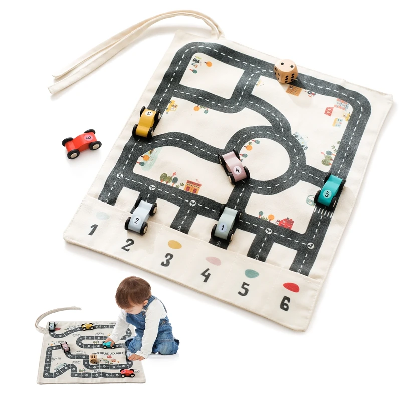 Alfombra educativa con mapa de carreteras para niños - imagen 3
