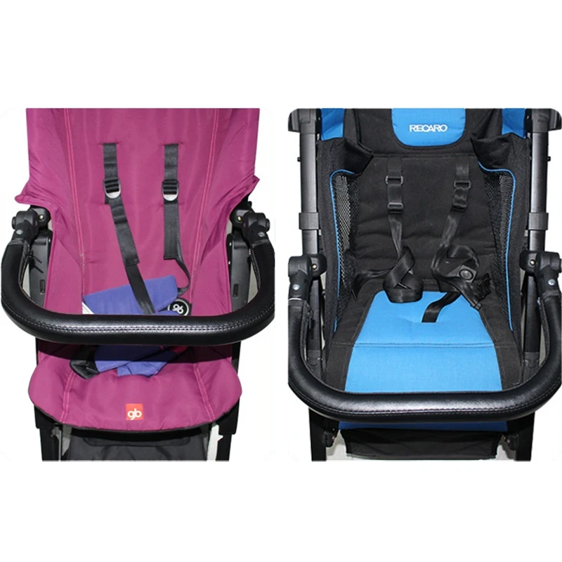 Barra parachoques de cuero para cochecito compatible con YOYO y Cybex - imagen 2