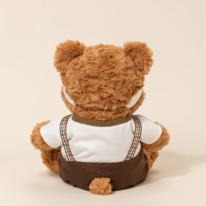 Oso de peluche blanco con traje y almohada suave - imagen 5
